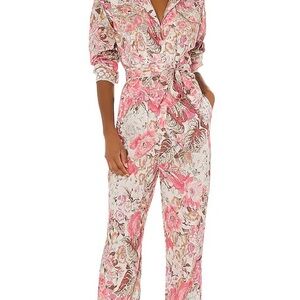 Love shack fancy Floral Pink Jumpsuit